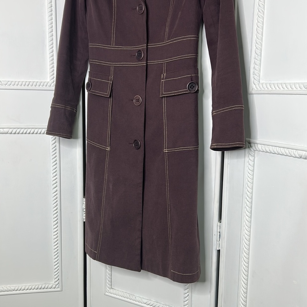Zara purple long coat - Picture 2 of 6